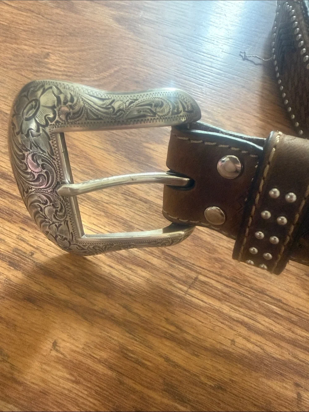NOCONA cognac leather Western belt